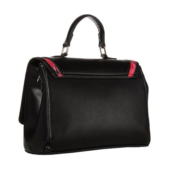 Betsey Johnson Black Pink Leopard Satchel - Picture 2 of 16